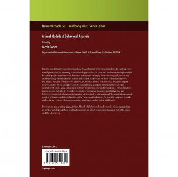Animal Models of Behavioral Analysis