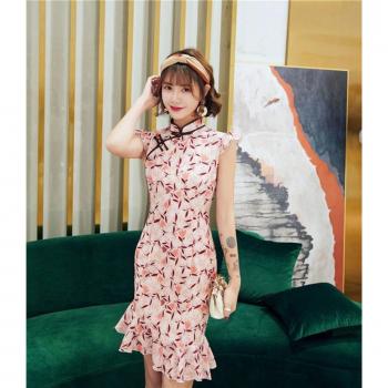 Nette Chiffon Qipao für besondere Anlässe