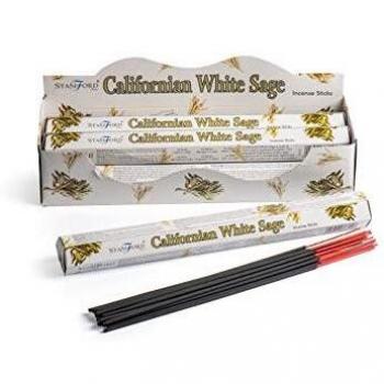 Stamford White Sage Incense Sticks Genuine Incense Long Burning 240 Joss Sticks