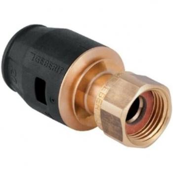 Raccord Demi-Section PushFit 20 × 3/4’’ avec Écrou en Laiton