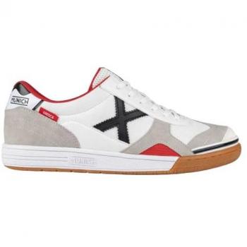 Zapatilla de fútbol sala MUNICH Gresca adulto blanco