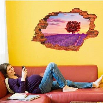 Living Room Sunset Wall Mural
