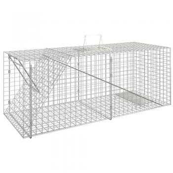 Trappola per Animali in Ferro Zincato 64,5x25x26,5 cm