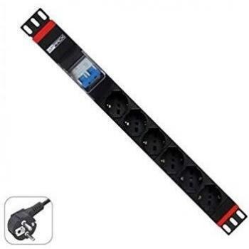 Regleta rack wp 1u 6 enchufes