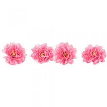 4 fleurs de pivoine artificielles 9x9 cm