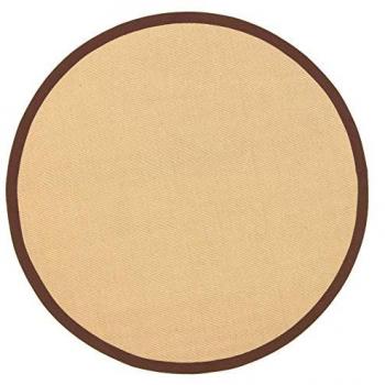 Carpetfine Sisalteppich »Sisal«, rund, 5 mm Höhe, mit