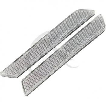 Motorcycle Saddlebags Latch Cover for Harley Road King and Street Glide with Reflectors