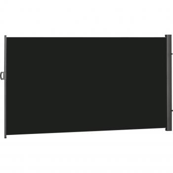 Retractable Outdoor Awning Fence Panel with Black Finish