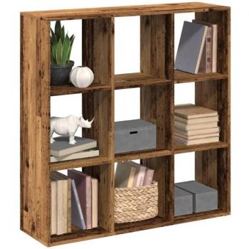 Torana Libreria a Sezione Divisora Legno Antico 102x29x103,5 cm – Truciolato