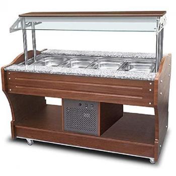 Buffet Réfrigéré Self‑Service Professionnel – 4 GN 1/1 Mastro
