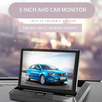 5 Inch LCD Car Monitor AHD 720p Foldable Display