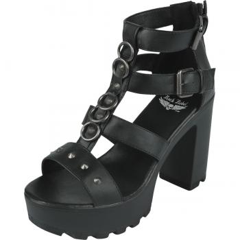 Sturmstil – Rock‑High‑Heel in Schwarz, EU 40, mit Nieten