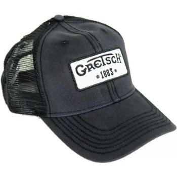 Gretsch Black Vintage Trucker Hat with 1883 Logo Patch