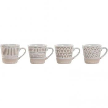 Set di Tazze da Caffè Gres 4 Pezzi 180ml – ESPRIT