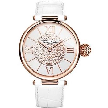 Thomas Sabo Karma Damen Armbanduhr Roségold Leder Quarz WA0256-269-202-38 mm