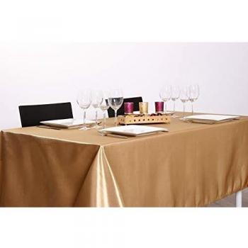 Nappe Brillance Or 140 x 360 cm