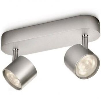 Philips myLiving LED Spotbalken Star 2-flammig, aluminium