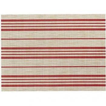 Tapis de table naturel/rouge Sina