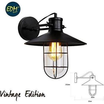 Classic Black Metal Wall Fixture E27 60W