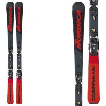 Sci Nordica Combi Pro S FDT con attacchi Jr. 7.0 FDT (Colore: BLACK RED, Taglia: 140)