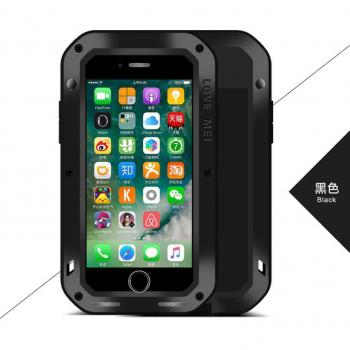 Love Mei Extremschutz Hülle (Apple iPhone SE (3. Gen)), Schwarz