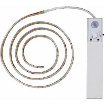 Mueller-Licht 27700014 LED-Streifen mit Bewegungsmelder mit Batterie-Box 6 V 1 m Super-Warmweiß