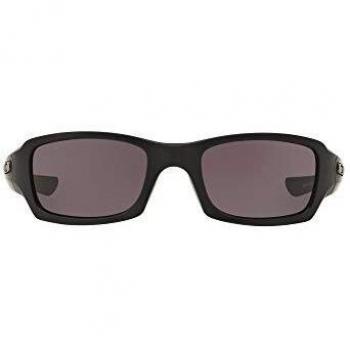 Oakley SI Fives Squared Unisex Sunglasses, Matte Black Frame, Grey Lens