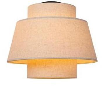 Tribute Natural Cream Flush Mount Ceiling Light E27 40 cm