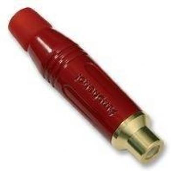 Amphenol ACJR-RED RCA Connector, Straight Mono