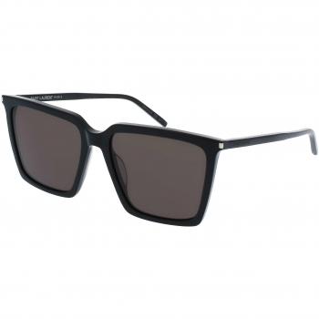 Lentes de Sol Saint Laurent SL 474 001 56 mm Mujer, Negro – Diseño Distinguido
