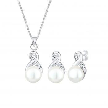 Bijoux Femme Argent 925 avec Perles d'Eau Douce et Cristaux