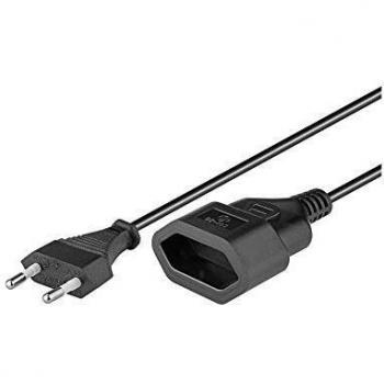 Goobay 50508 Euro Verlängerung, 3 m, Schwarz