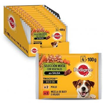 Pedigree Pouch Mistura de Frango, Carne e Legumes 4x100g