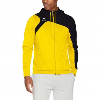 Erima Männer Trainingsjacke Club 1900 2.0, Gelb/Schwarz, Hoodie – S