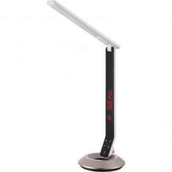 Tavolo Luminoso LED Argento ALU Orologio Touch 75cm