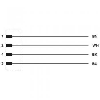 Phoenix Contact 1408814 5 m Sensor-/Aktor-Steckverbinder, 4-polig, mit Stecker