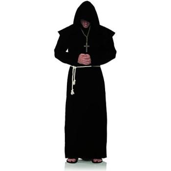 Roupa de Monge Preto Adulto Morris Tamanho Nico