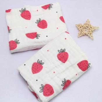 Serviette portable pour bébé en mousseline