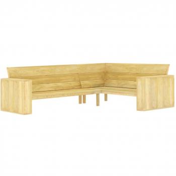 Garden Corner Lounge 239 cm Impregnated Pinewood