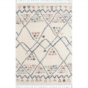 Tapis de Couloir Crème 160x230 – Design Berbère – Nazar