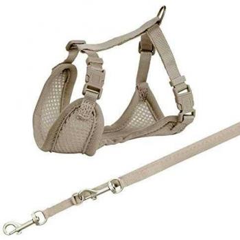 Grey Trixie Puppy Comfort Harness + Leash (S-M)