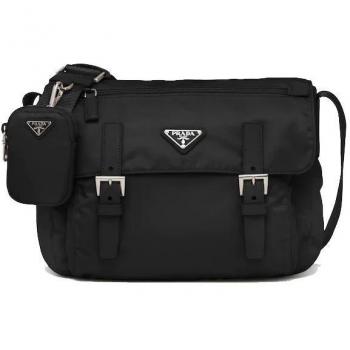 Prada Re‑Nylon Medium Cross‑Body Bag – All‑Black Edition (SKU 1BD953B1MRV44)
