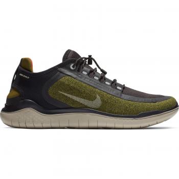 Nike Free RN 2018 Shield Laufschuhe für Herren, Olive Flak/Reflect Silver-Black-String 300, 44.5 EU