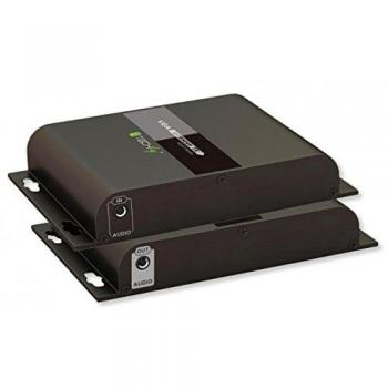 TECHLY NP 100518 Extender VGA HDbitT con Audio su Cavo Cat.6 Poe Fino a 120m