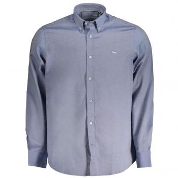 Blue XL Cotton Long Sleeve Shirt