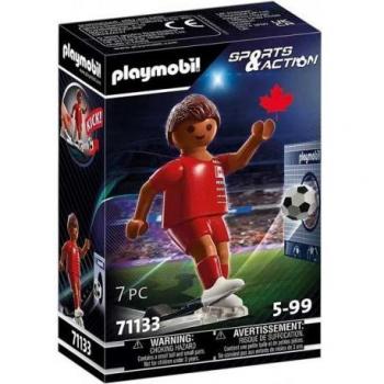 PLAYMOBIL Sports y Action Jugador de Fútbol Canadá 71133, a Partir de 5 años