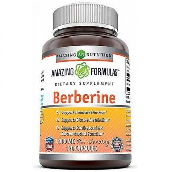 Suplemento de Berberina 500 mg, Amazing Nutrition