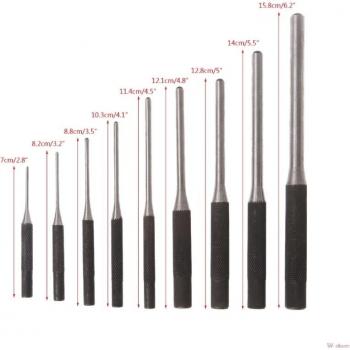 Steel Roll Pin Punch Set for Removing Pins