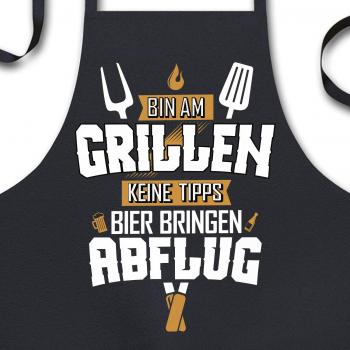 Gelbe Grillschürze für Männer