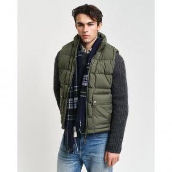 Gant Gilet Mid Down Verde Scuro S